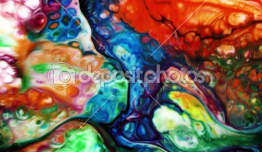 Soyut renkli boya mürekkep sıvı patlayabilir Difüzyon Psychedelic patlama hareketi