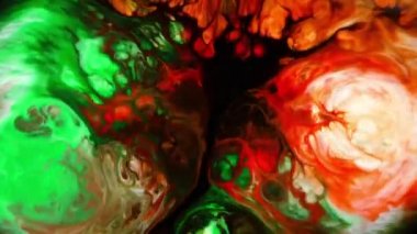 Soyut renkli boya mürekkep sıvı patlayabilir Difüzyon Psychedelic patlama hareketi