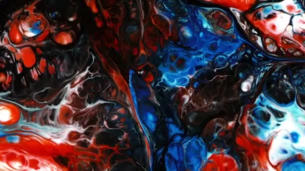 Abstrato colorido tinta líquido explodir difusão psicodélico explosão movimento — Vídeo de Stock
