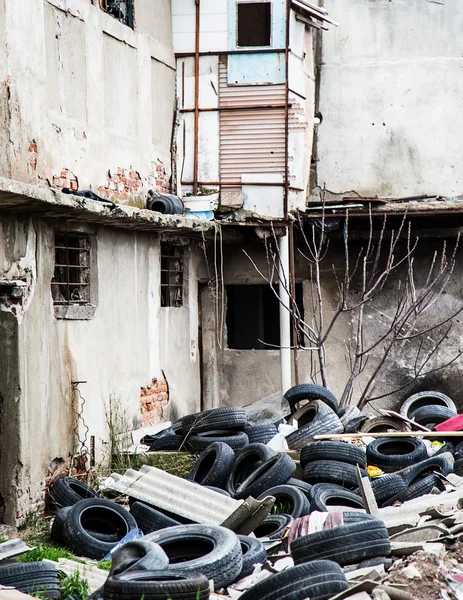 Wreckage Deconstruction Area — Stock Photo, Image