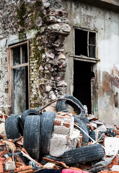 Wreckage Deconstruction Area — Stock Photo, Image