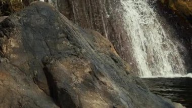 Green Nature 'daki Creek Wiew' daki ilahi şelale.