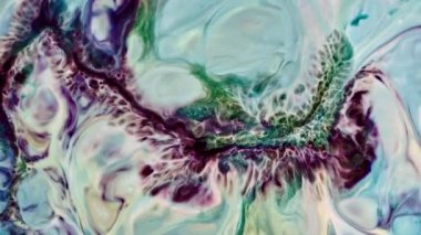 Soyut Renkli Mürekkep Boyası Patlama Gerçeküstü Şekiller