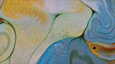 Soyut Renkli Mürekkep Boyası Patlama Gerçeküstü Şekiller