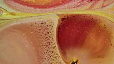 Soyut Renkli Mürekkep Boyası Patlama Gerçeküstü Şekiller