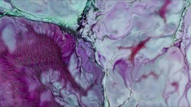 Soyut Renkli Mürekkep Boyası Patlama Gerçeküstü Şekiller