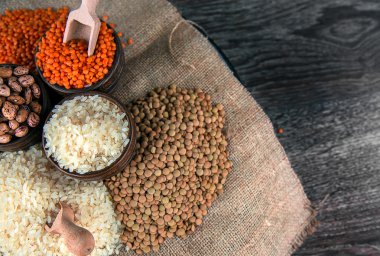 Baklagiller Dlicious ve sağlıklı Mix gıda