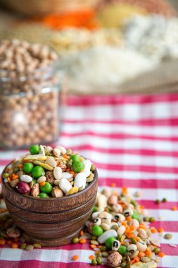 Baklagiller Dlicious ve sağlıklı Mix gıda