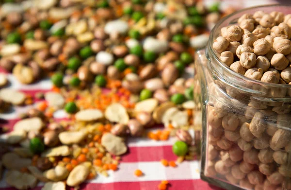Baljväxter Dlicious och hälsosamma Mix mat — Stockfoto