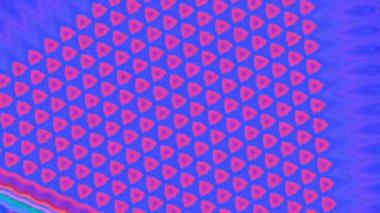 Bu soyut kaleydoskop videosu canlı renkler, simetrik desenler ve düz aynalı hareket içerir. Hipnotik ve görsel olarak çekici bir etki yaratır..