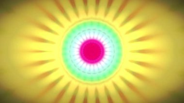 Bu soyut kaleydoskop videosu canlı renkler, simetrik desenler ve düz aynalı hareket içerir. Hipnotik ve görsel olarak çekici bir etki yaratır..