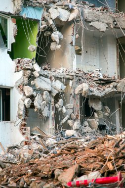 Terk edilmiş Özet bina inşaat alanı