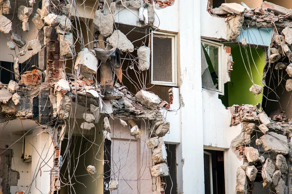 Abandoned Rundown Building Construction Area — Stock Photo, Image