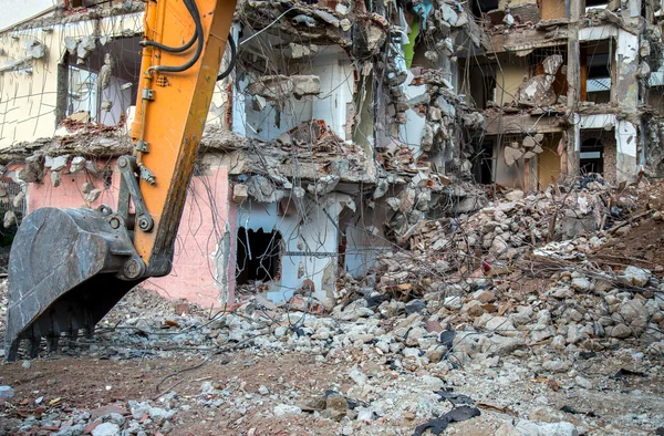 Area di costruzione di edifici abbandonati — Foto Stock