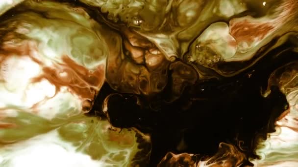 추상 화려한 페인트 잉크 액체 확산 Pshychedelic 폭발 운동 폭발 — 비디오