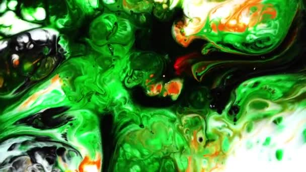 Diffusione astratta colorata dell'esplosione liquida dell'inchiostro della vernice Movimento dell'esplosione di Pshychedelic — Video Stock