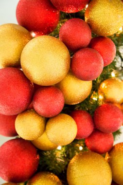 Christmas Celebration Decoration Colorful Balls on Tree