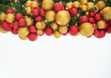 Christmas Celebration Decoration Colorful Balls on Tree