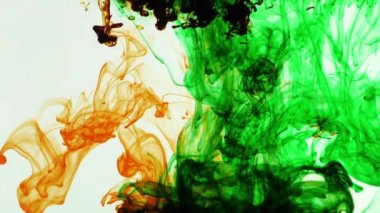 Soyut mürekkep boya sanat karışım renkli Splash sualtı içinde