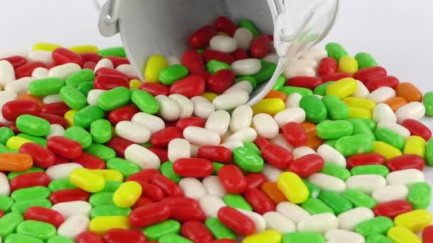 Bonbons Gelée sucrée Lolly et délicieux dessert au sucre — Video