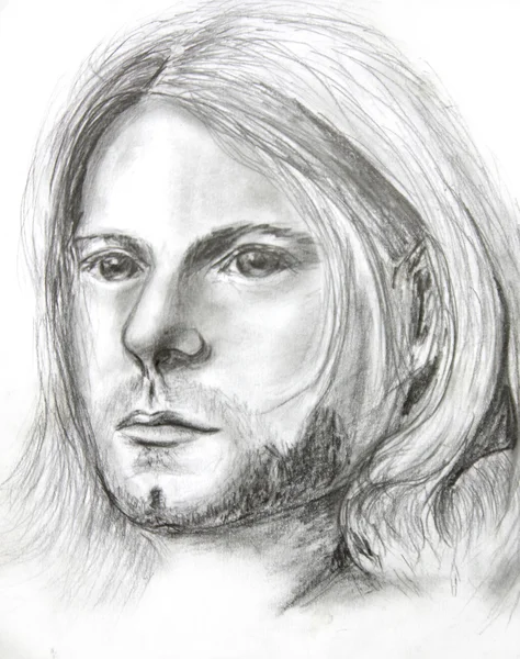 Bild von Kurt Cobain Bleistift — Stockfoto