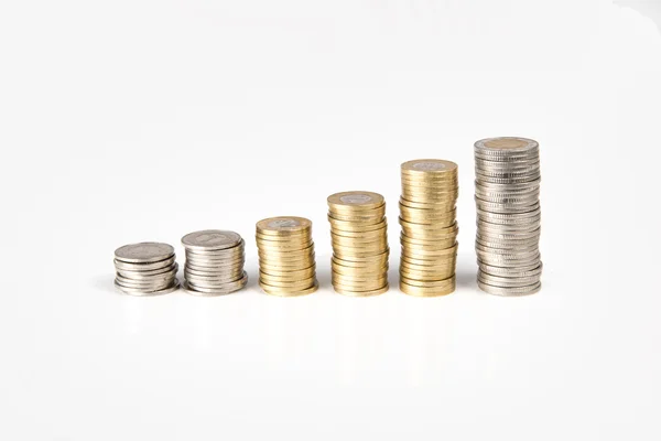 Coins in Poland. Polish zloty. PLN. — Stock Photo, Image