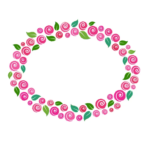 Gül vektör çerçeve yaptı