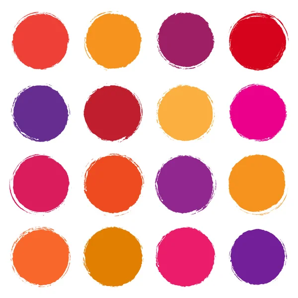 Collection vectorielle de taches colorées — Image vectorielle