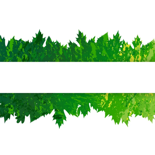 Marco vectorial con hojas de verano de color en estilo grunge — Archivo Imágenes Vectoriales
