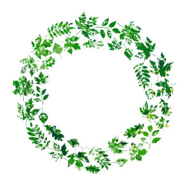 vektör çerçeve ile renkli yaz grunge tarzı bırakır