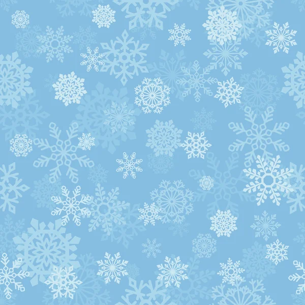 Vector seamless background with snowflakes — Stock Vector