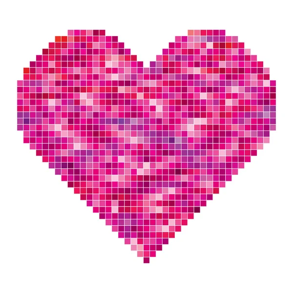 Векторне серце з пікселів — стоковий вектор
