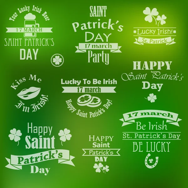 Vector collectie van saint patrick's day banners — Stockvector