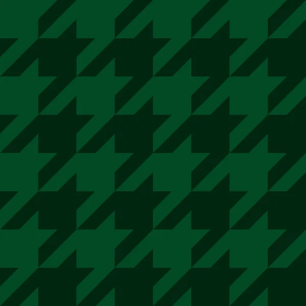 Vector houndstooth naadloze groene patroon — Stockvector