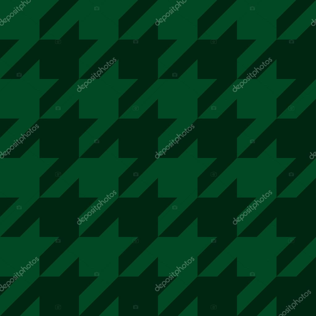 Vector Houndstooth Seamless Green Pattern Vector Image By C Roomoftunes Vector Stock