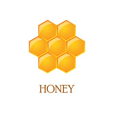 Bal peteğinin vektör illüstrasyonu