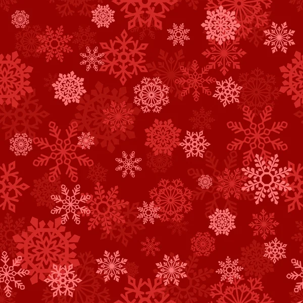 Vector seamless background with snowflakes — Stock Vector