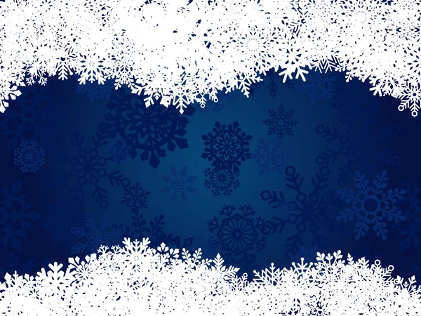 Winter background with snowflakes — Stock Vector