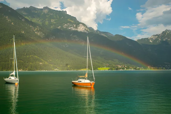 Vacation at the Achensee in Austria Royalty Free Stock Images
