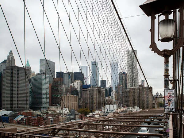 Brooklyn Bridge New York Manhattan Verenigde Staten — Stockfoto