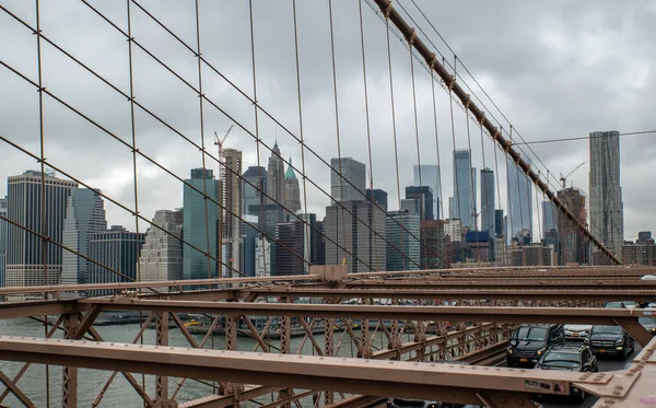Brooklyn Bridge New York Manhattan Verenigde Staten — Stockfoto