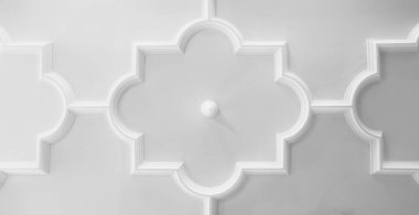 Telif boşluğu olan desenli tavanın klasik tasarımını gösteren arkaplan