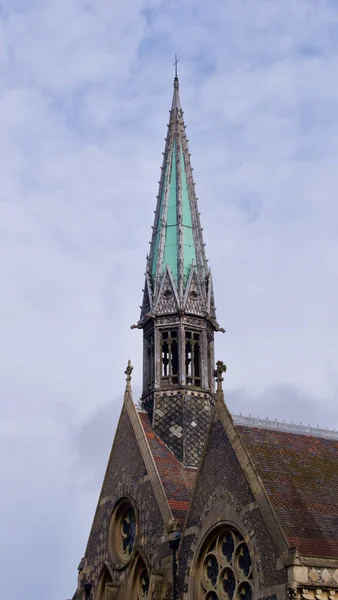 30 de dezembro de 2020 - Harrow UK: detalhe arquitetônico da Capela da Escola Harrow — Fotografia de Stock