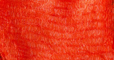 Tam çerçeve turuncu naylon ağ örülmüş arka plan veya duvar kağıdı