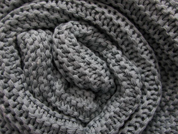 Image d'arrière-plan plein cadre de tricot texturé gris-vert avec copyspace — Photo