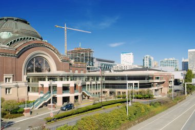 Tacoma, Washington, ABD. Mart 2021. Union İstasyonu Yolcu İstasyonu