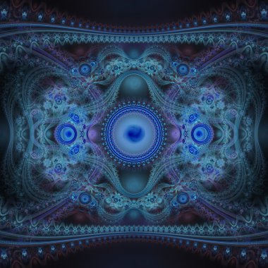 renkli fraktal desen, yaratıcı grafik tasarım için dijital sanat