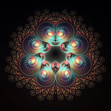 sihirli bir desen ile fantastik arka plan