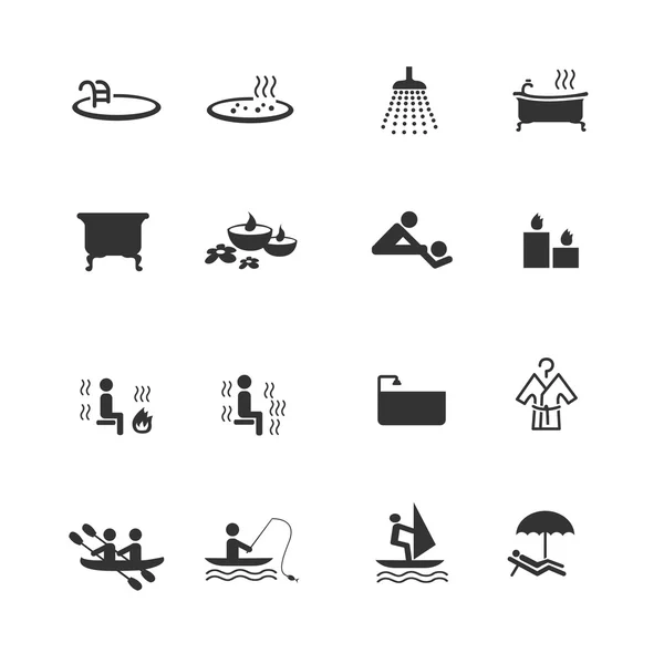 Recreation icons — Stock Vector