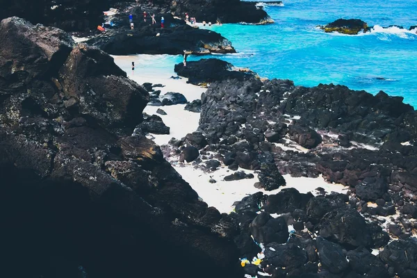 Ly fia sziget a kék tenger — Stock Fotó